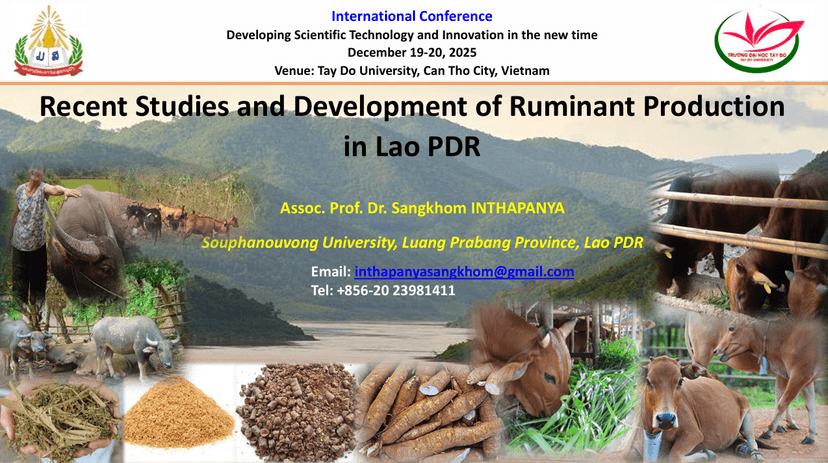 Recent Studies and Development of Ruminant Production in Lao PDR